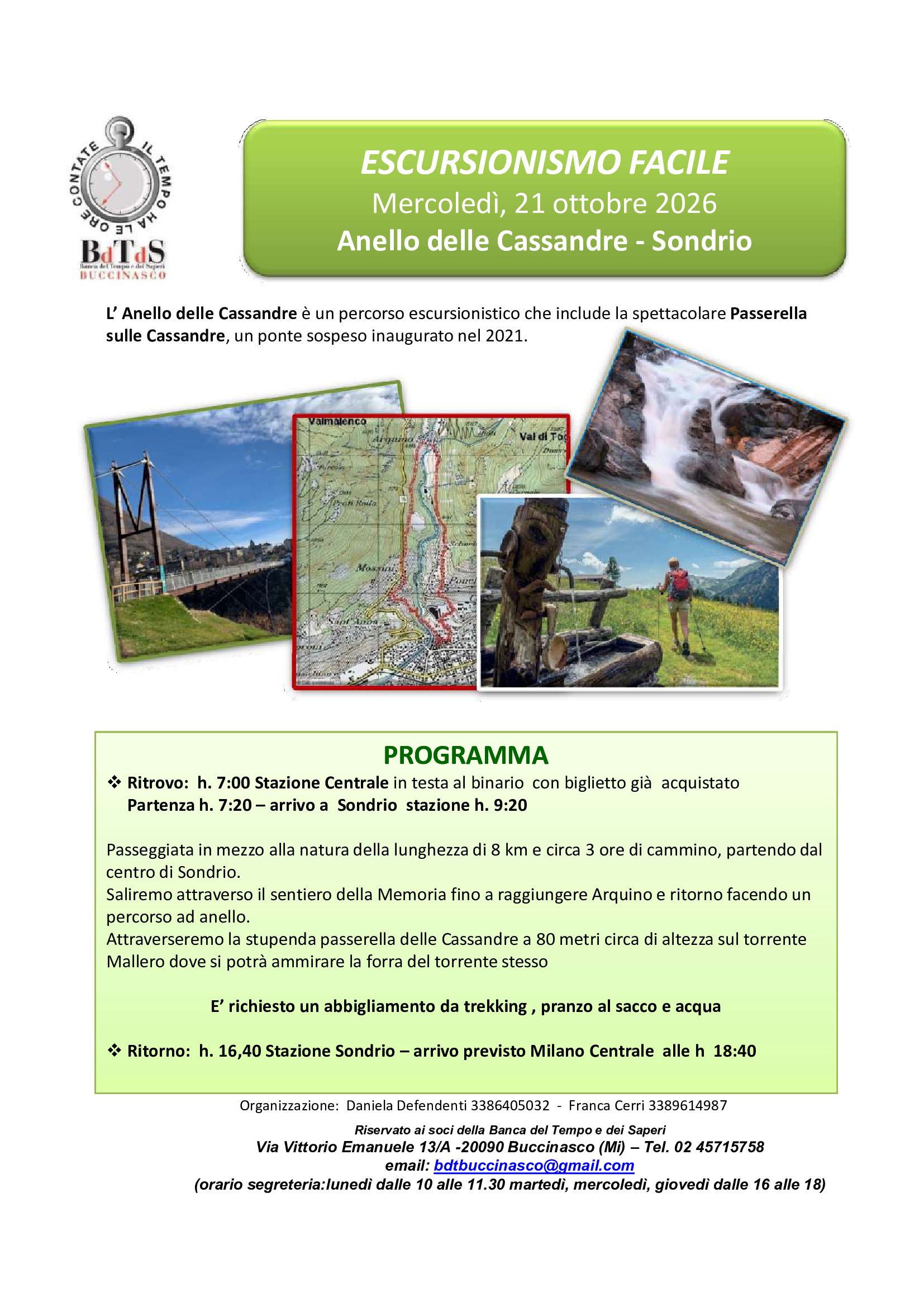 Escursionismo Facile. ”Anello delle Cassandre”